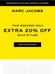 Don’t Miss an Extra 20% Off All Marcdowns