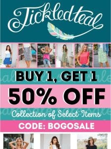 Don’t Miss this B1G1 50% off Sale!