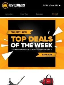 Don’t Wait – Check Out The Top Deals of the Week!