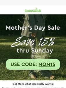 Don’t forget: Mother’s Day is Sunday! ?