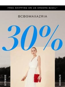 Don’t forget to shop 30% off!