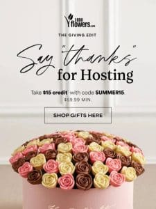 Don’t forget to thank your host
