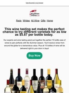 Don’t miss 69% off these 15 bottles of wine as low as $5.87/bottle!