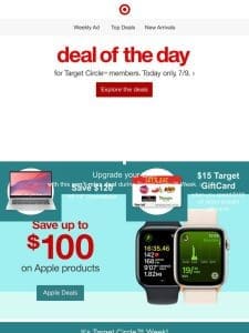 Don’t miss out on the Target Circle Week Deal of the Day.