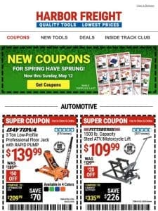 Dozens of Coupons & Deals on Top Tools， Accessories， and More!