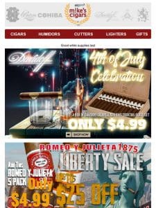 Drew Estate 4th Of July Sale Starts Now!!