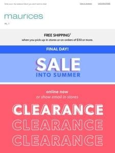 E-X-T-R-A 30% off clearance ? right this way