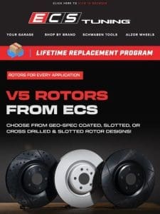 ECS V5 Rotors are in Stock for your Euro!