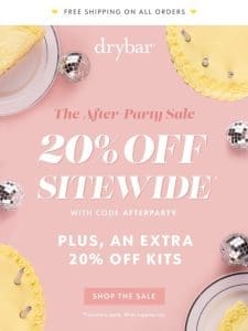 ENDING SOON: 20% off sitewide