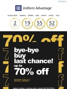 ENDS SOON! SAVE up to 70%