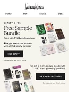 ENDS SOON: Shop beauty + get free samples