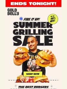 ENDS TONIGHT: 40% OFF July 4th Grill Kits Sale