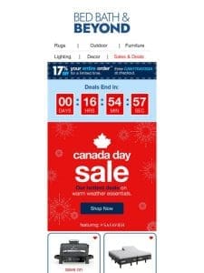 ENDS TONIGHT: The Canada Day Sale ⏰