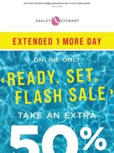 EXTENDED! Extra 50% off CLEARANCE flash sale! ���