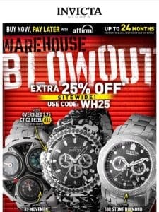 EXTRA 25% OFF SITEWIDE Code WH25 Warehouse BLOWOUT❗️