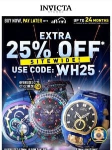 EXTRA 25% OFF SITEWIDE❗️ Use Code WH25