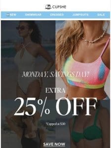 EXTRA 25% OFF ⏳