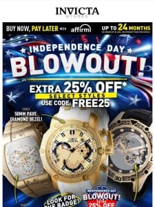 EXTRA 25% OFF❗️ Code FREE25 Independence Day BLOWOUT