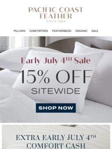 Early July 4th Savings Are Here!