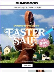 Easter Sale Ends Tonight!