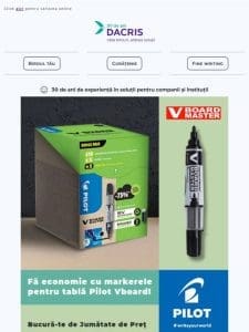 Economise?te cu Pilot Vboard. 50% REDUCERE la al doilea pachet cump?rat!