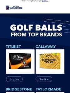 Elevate Your Game with Golf Balls from Top Brands