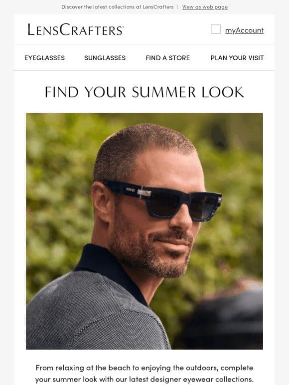 Elevate your summer look with designer eyewear