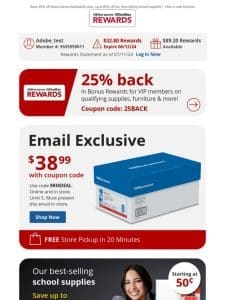 Email Exclusive: $38.99 Office Depot® Brand Copy & Print Paper 10rm case paper