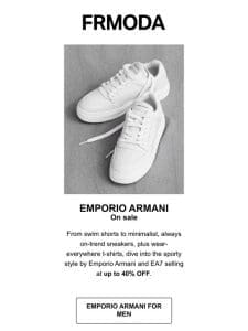 Emporio Armani & EA7: Up to 40% OFF