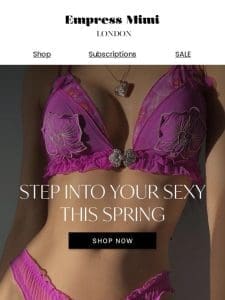 Empress， this lingerie would look unreal on you ?