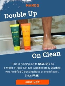 Ending soon: Save $10 on a Wash 2-Pack