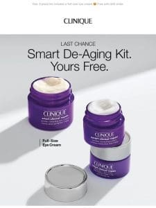 Ends tonight! Don’t miss our Smart De-Aging Kit.