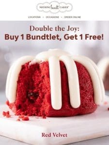 Enjoy Buy 1 Bundtlet， Get 1 Free