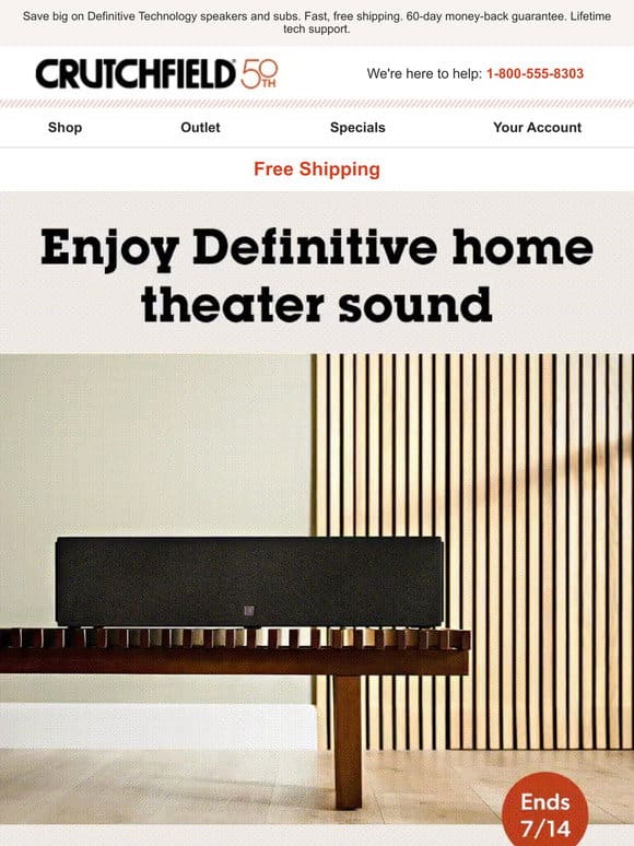 Enjoy Definitive home theater sound