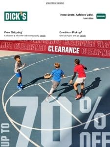 Enjoy UP TO 70% OFF select clearance