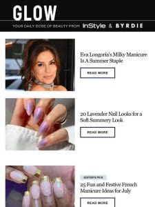 Eva Longoria’s milky manicure is perfect for every season