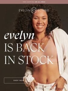 Evelyn is BACK IN STOCK ✨