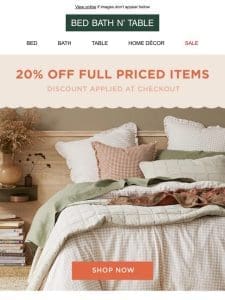 Everything On Sale | 20% Off – Including NEW!