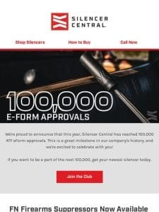 Exciting News: 100k ATF eForm Approvals & New Suppressors