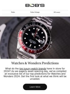 Exclusive 2024 Watches and Wonders Predictions