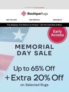 Exclusive Early Access: Memorial Day Deals Inside! ?