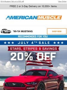 Exclusive Sale for 2014 Mustang