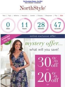 ?? Expiration Alert: Mystery Sitewide Savings are Almost Gone!