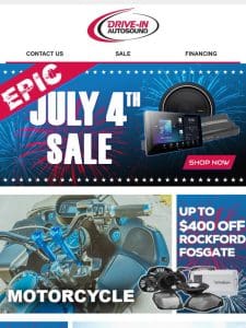 Explosive Deals on Marine， Motorcycle & ATV/UTV Audio Inside!