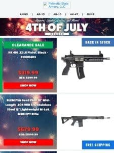 Explosive Savings This 4th Of July Weekend! | Franklin Armory M4-BLR Lower w/Binary Gold Trigger