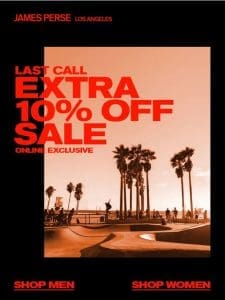 Extra 10% Off Sale Starts Now