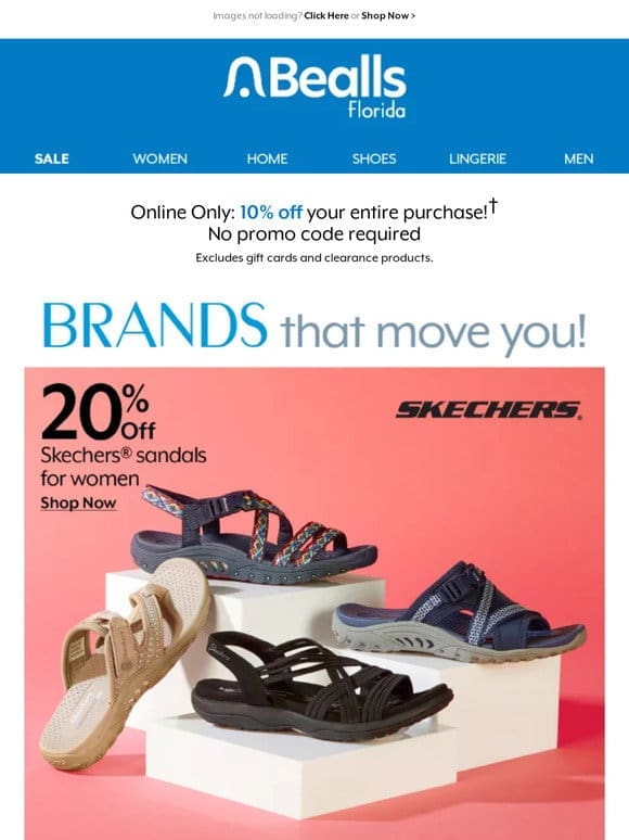 Extra 10% off your online purchase! Shop the best shoe brands now…