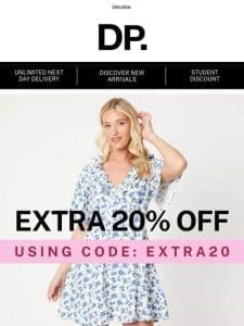 Extra 20% off code inside