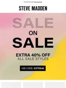 Extra 40% Off Is On NOW