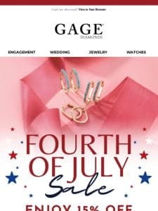 Extra Time to Sparkle: 4th of July Sale Extended!